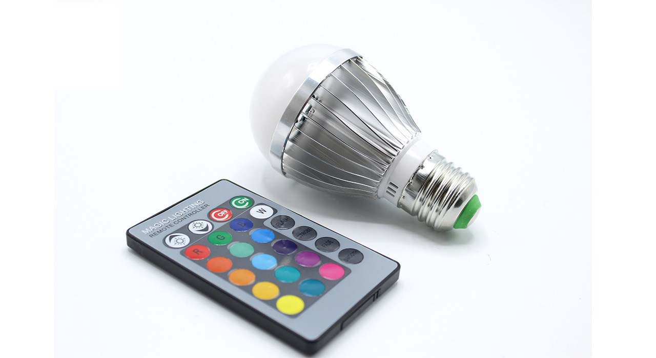 خرید انواع لامپ led ریموت دار رنگی با قیمت مناسب 